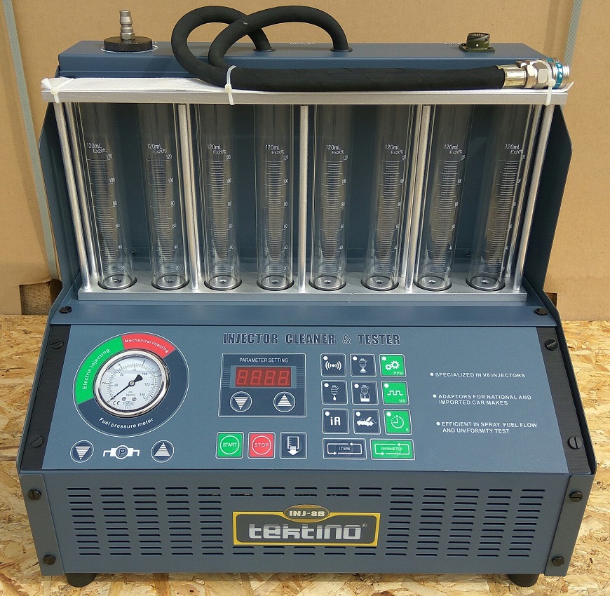 INJ-8B Установка для очистки и проверки инжекторов (настольная)+ LAVR Ultra-Sonic Cleaner Жидкость