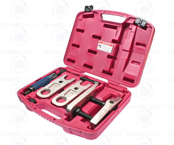 JTC-4075 НАБОР ИНСТРУМЕНТОВ 6 ПРЕДМЕТОВ ГИДРАВЛИЧЕСКИЙ 12Т ДЛЯ СНЯТИЯ ШАРОВЫХ ШАРНИРОВ УНИВЕРСАЛЬНЫЙ